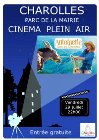 Cinéma Plein air. Le vendredi 29 juillet 2022 à Charolles. Saone-et-Loire. 